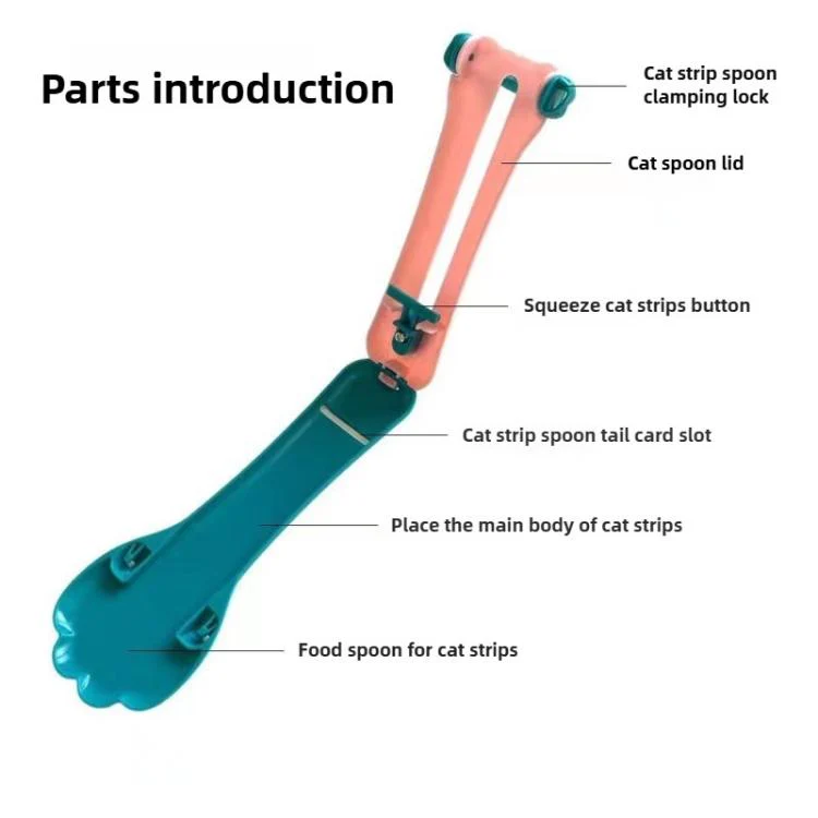 Cat Feeder Claw Cat Snacks Scoop(Pink) - Image 4