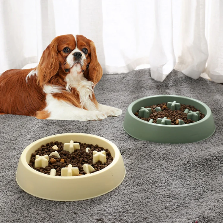 Cats And Dogs Anti Choking Slow Eating Bowl Pet Anti Spill Feeding Tool(Yellow) - Image 7