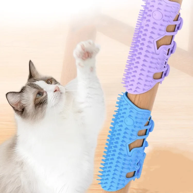 Cats Corner Self-Exciting Scratcher Pet Massage Brush Toys(Blue) - Image 8