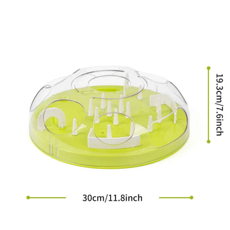 Cats Maze Food Throwing Interactive Toy Pet Energy Depletion Anti-Choking Eating Utensils(Green) - Image 3