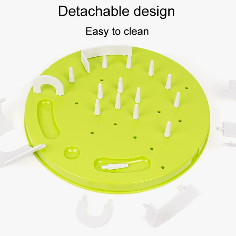 Cats Maze Food Throwing Interactive Toy Pet Energy Depletion Anti-Choking Eating Utensils(Green) - Image 5