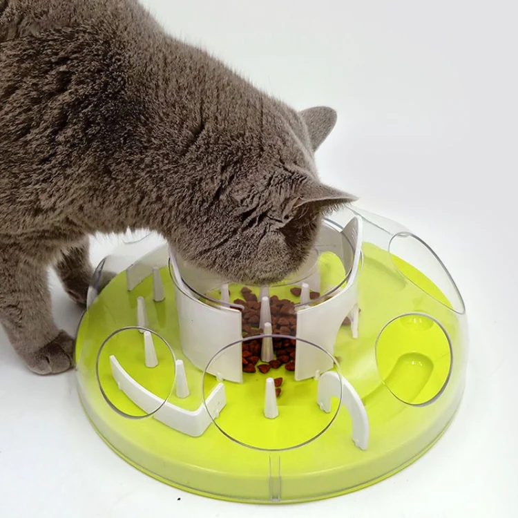 Cats Maze Food Throwing Interactive Toy Pet Energy Depletion Anti-Choking Eating Utensils(Green) - Image 8