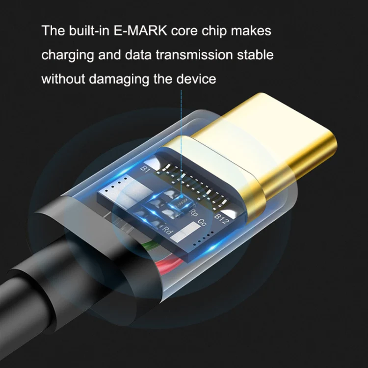 CC0316 0.3m Type-C / USB-C Male to Female Extension Cable Computer Phone Charging Cable(Black) - Image 4