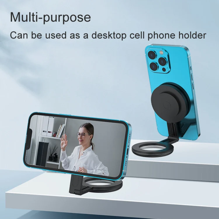 Cell Phone Magnetic Fill Light Portable Photo Pocket Lamp(Black) - Image 12