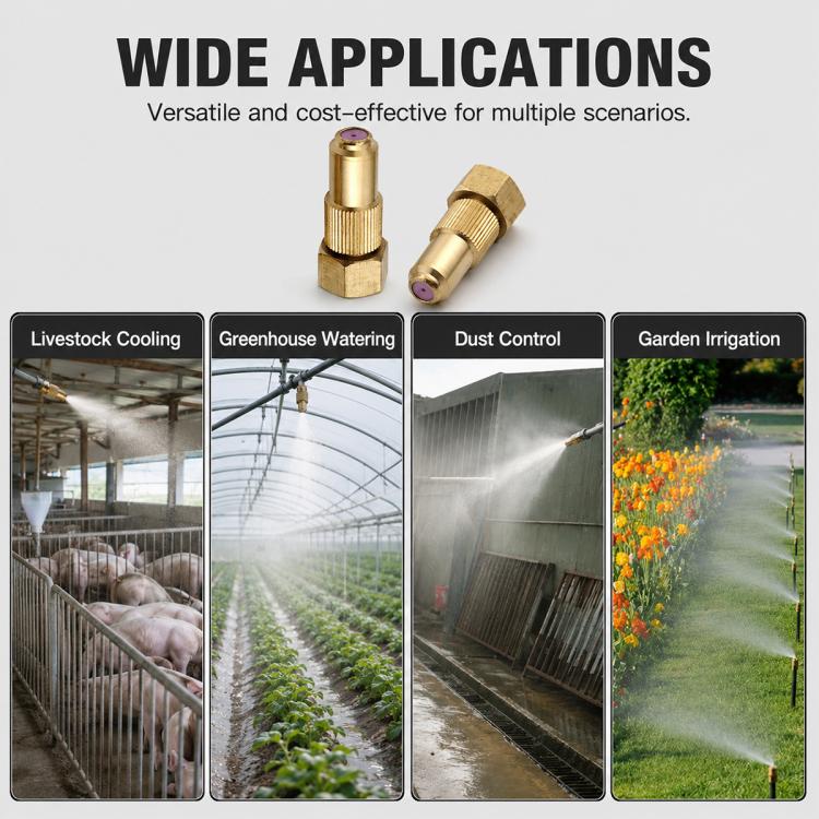 Ceramic Nozzle Adjustable Atomization High Pressure Spray Copper Nozzle(1.0 Hole) - Image 8