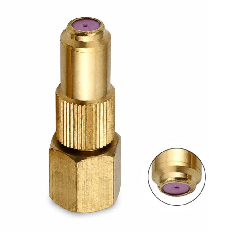 Ceramic Nozzle Adjustable Atomization High Pressure Spray Copper Nozzle(1.2 Hole)