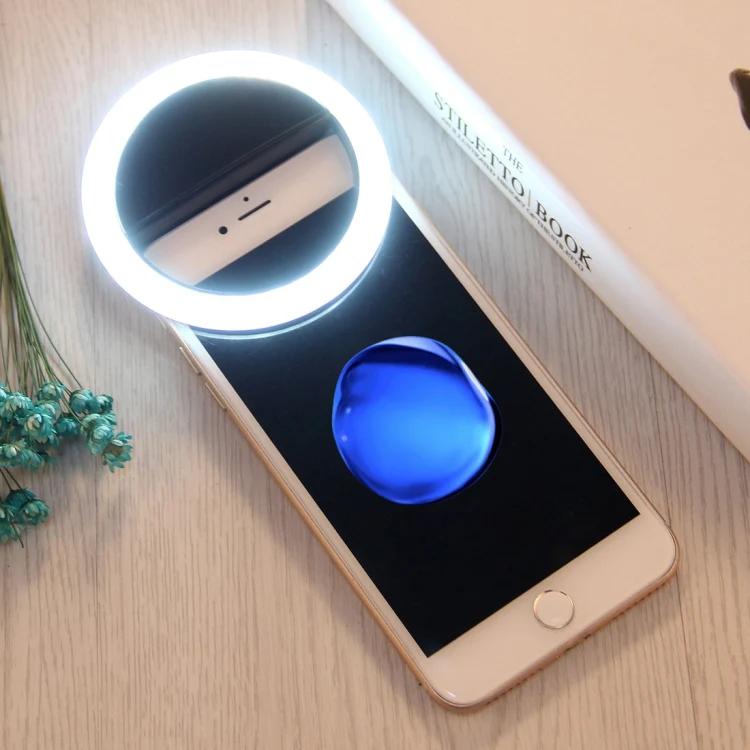 Charging Selfie Beauty Light For iPhone, Galaxy, Huawei, Xiaomi, LG, HTC and Other Smart Phones with Adjustable Clip & USB Cable(Black) - Image 6