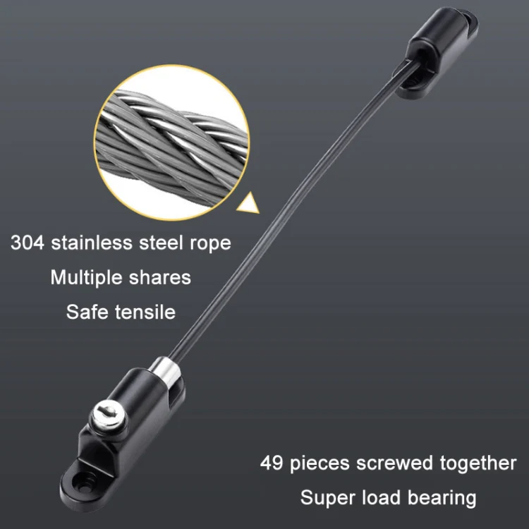 Children High-rise Anti-fall Safety Lock Window Push Limiter, Color: Black (Special Thick) - Image 4