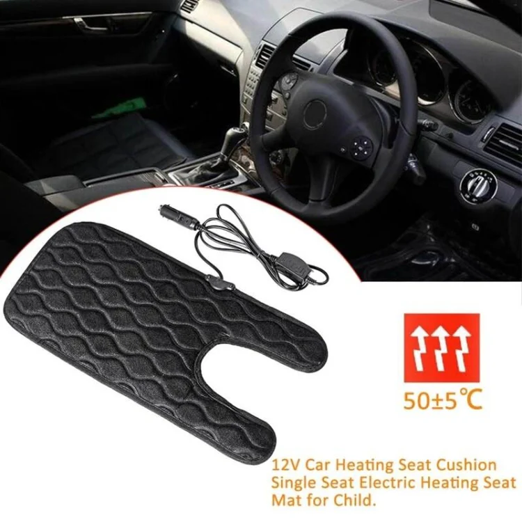 Children Single-Seat Car Winter Electric Heated Seat Cushion(Black) - Image 4