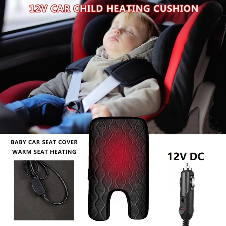 Children Single-Seat Car Winter Electric Heated Seat Cushion(Black) - Image 5