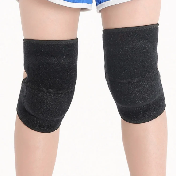 Children Sponge Thickened Knee Pads Sports Dancing Anti-Fall Protective Gear, Specification: M (Black)