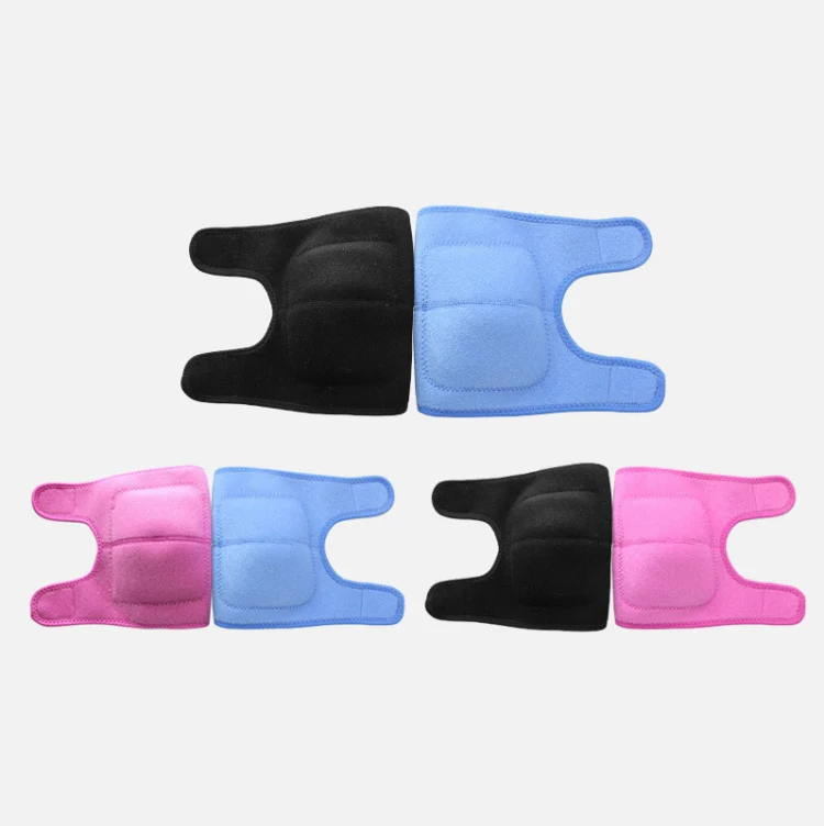 Children Sponge Thickened Knee Pads Sports Dancing Anti-Fall Protective Gear, Specification: S (Black) - Image 2
