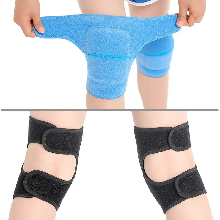 Children Sponge Thickened Knee Pads Sports Dancing Anti-Fall Protective Gear, Specification: S (Black) - Image 5