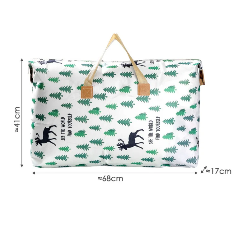 Clothes Quilt Storage Bag Large Capacity Waterproof Moistureproof Moving Luggage Bag, Style: 48L Medium Elk - Image 2