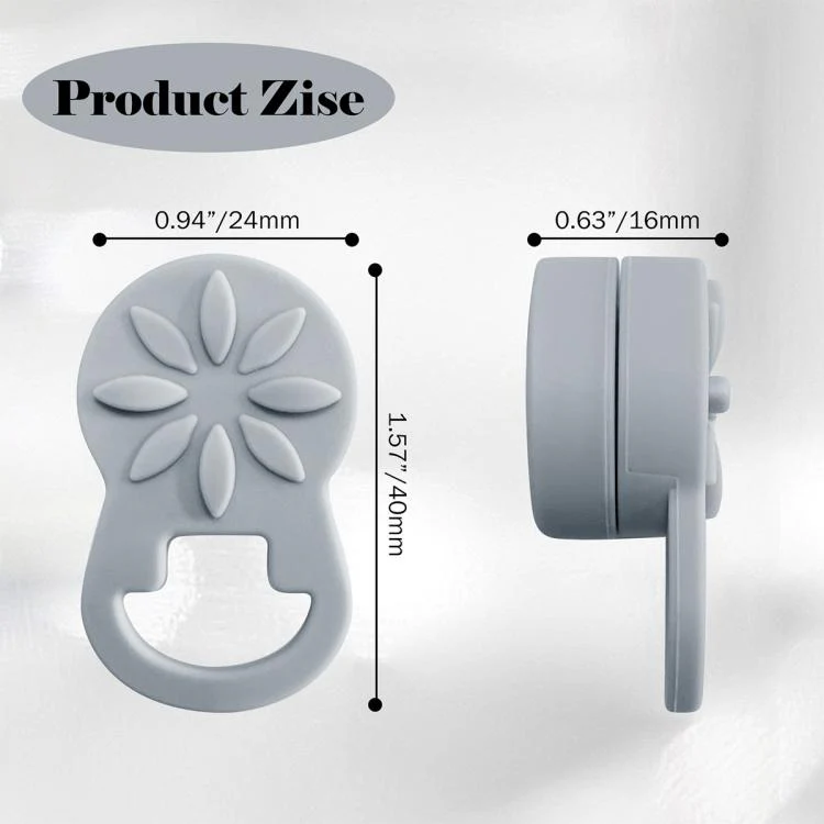 Clothes Silicone Magnetic Glasses Holder(White) - Image 10