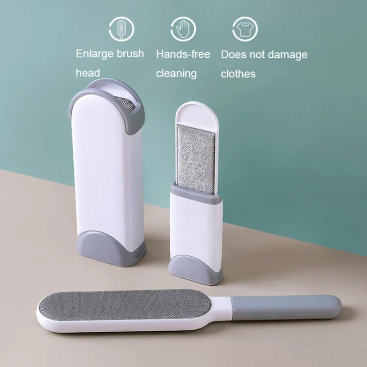 Clothes Sofa Dust Remover Household No-wash Double-sided Electrostatic Hair Removal Brush, Color: L Blue - Image 2