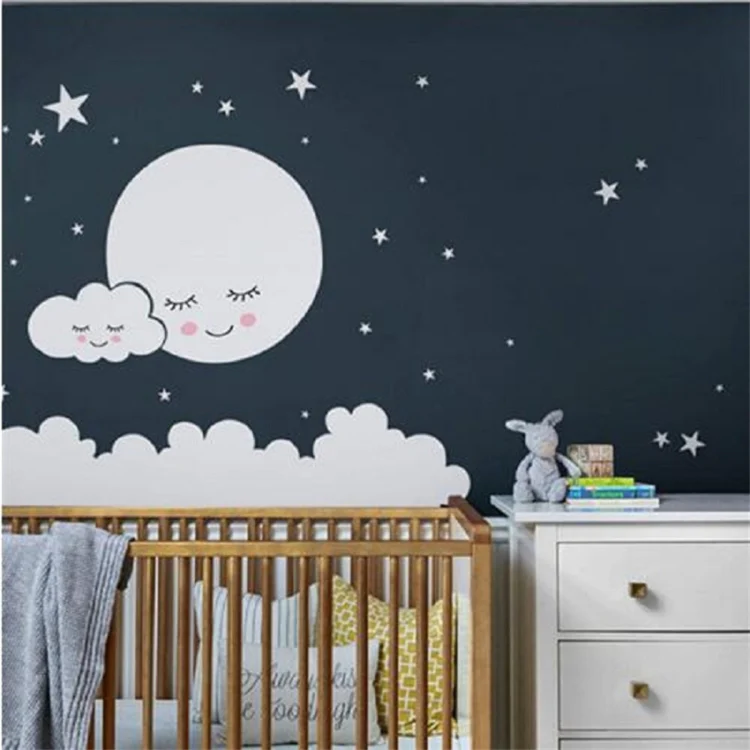Cloud Star Moon Children Room Decoration Wall Sticker, Size:62cm x 62cm - Image 2