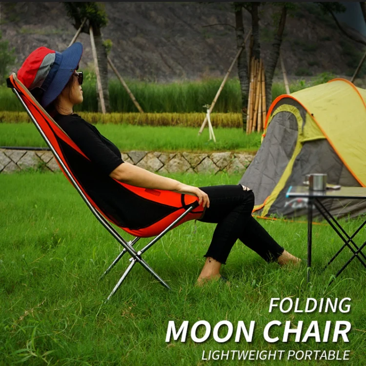 CLS Outdoor Folding Chair Heightening Portable Camping Fishing Chair(Black) - Image 6