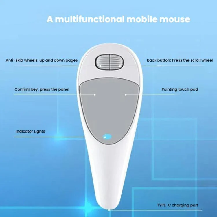 CMS01 USB Rechargeable Mobile Phone Remote Control Mouse Video Bluetooth Wireless Finger Mouse(For Android + IOS) - Image 4