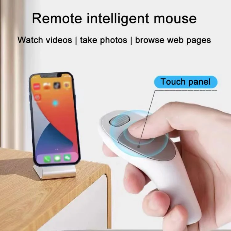CMS01 USB Rechargeable Mobile Phone Remote Control Mouse Video Bluetooth Wireless Finger Mouse(For Android + IOS) - Image 6