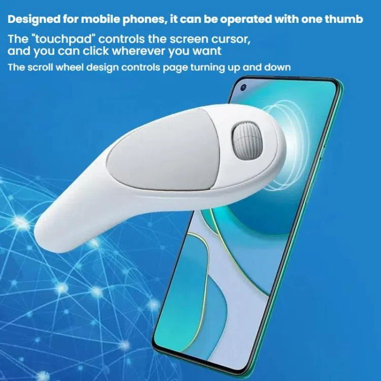 CMS01 USB Rechargeable Mobile Phone Remote Control Mouse Video Bluetooth Wireless Finger Mouse(For Android + IOS) - Image 8