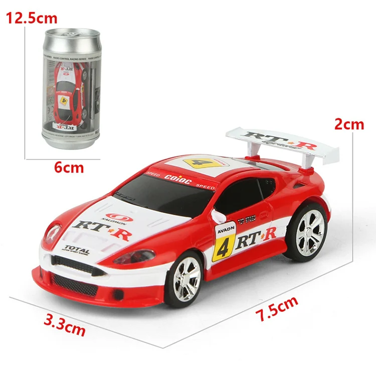 Coke Can Mini RC Car Radio Remote Control Micro Racing Car(Black) - Image 3