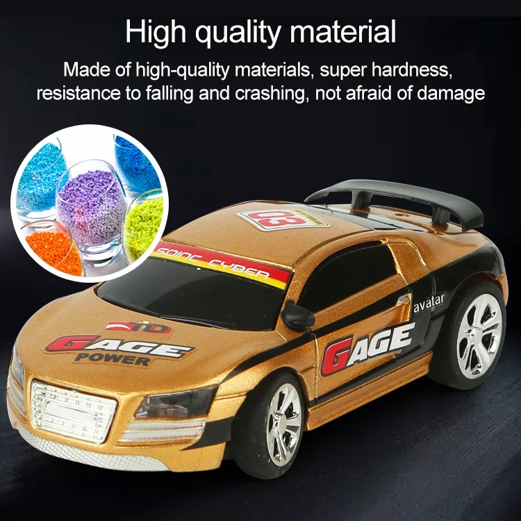 Coke Can Mini RC Car Radio Remote Control Micro Racing Car(Gold) - Image 6