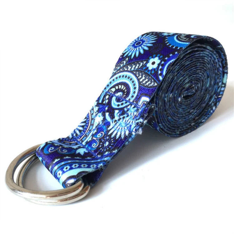 Color Pattern Stretch Band Yoga Stretch Band, Size: 185 x 3.8cm(Blue) - Image 2
