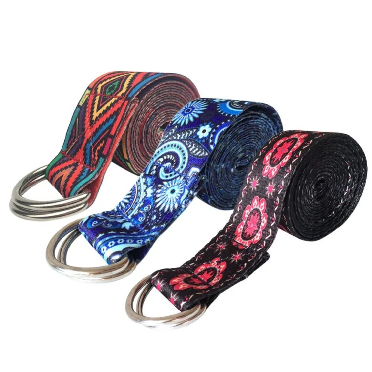 Color Pattern Stretch Band Yoga Stretch Band, Size: 185 x 3.8cm(Blue) - Image 5