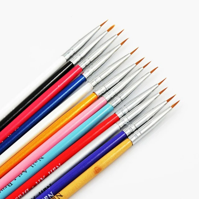 Colorful Nail Art Liner Thin Painting Brush Design Dotting Pen Acrylic Fine Tips Drawing Lines Flower Tool - Image 4