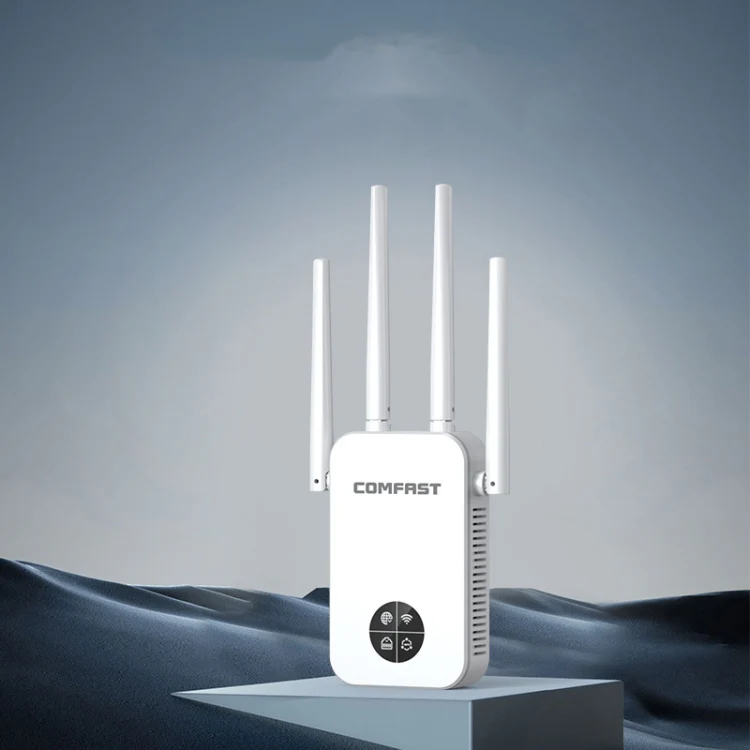 COMFAST 762AC 1200Mbps WiFi Signal Booster Dual Band WiFi Repeater with OLED Display Screen - Image 2