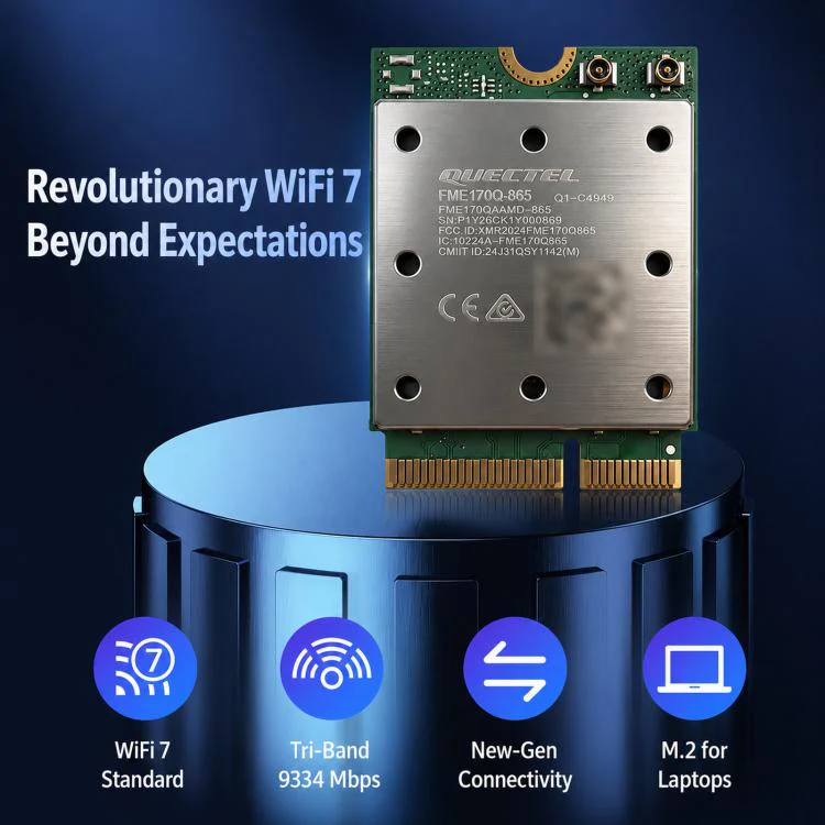 COMFAST BE930-M BE9300 WiFi 7 M.2 Card Bluetooth 5.4 Tri-Band Laptop Wireless Adapter - Image 2