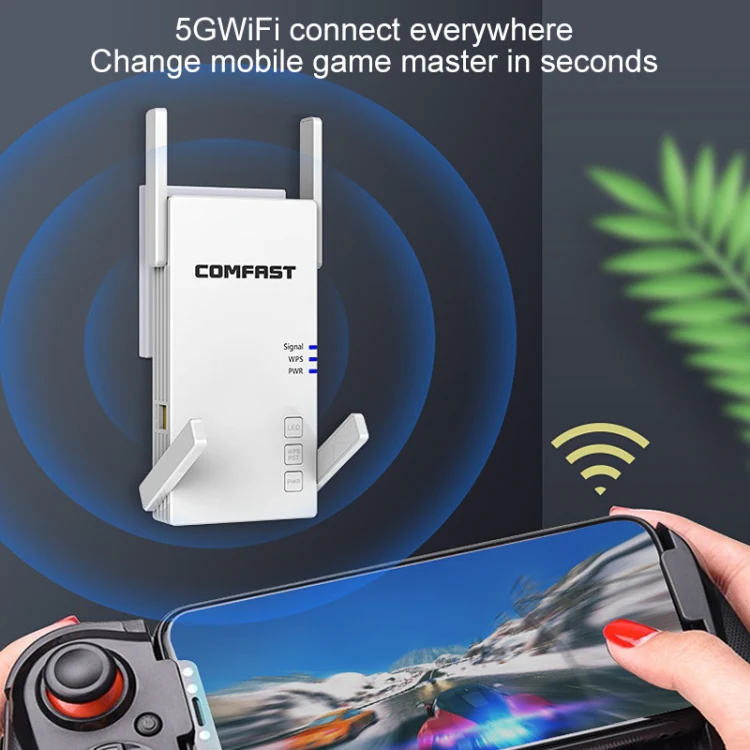 COMFAST CF-AC2100 2100Mbps Wireless WIFI Signal Amplifier Repeater Booster Network Router with 4 Antennas, EU Plug - Image 7