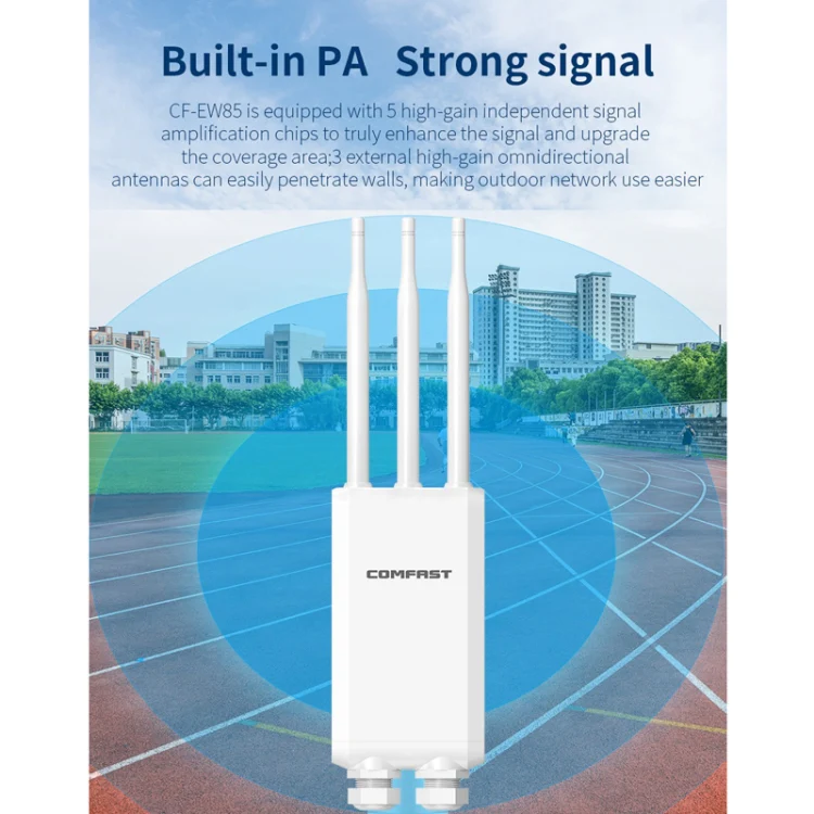 COMFAST CF-EW85 1300Mbps 2.4G/5.8G Gigabit Wireless AP Signal Amplifier Supports DC/POE Power Supply EU Plug - Image 6