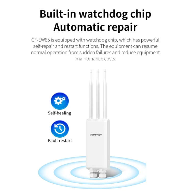 COMFAST CF-EW85 1300Mbps 2.4G/5.8G Gigabit Wireless AP Signal Amplifier Supports DC/POE Power Supply UK Plug - Image 11
