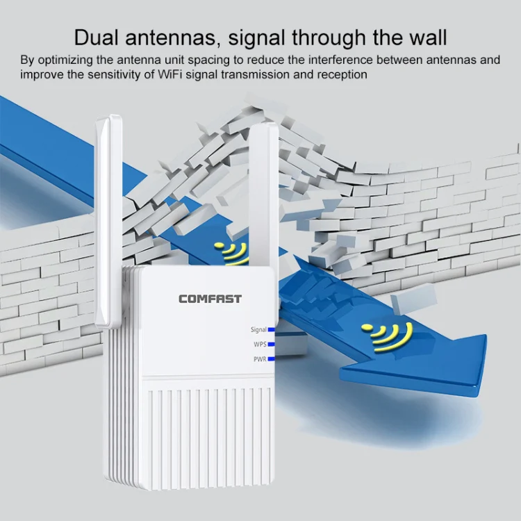 COMFAST CF-N300 300Mbps Wireless WIFI Signal Amplifier Repeater Booster Network Router with 2 Antennas - Image 4