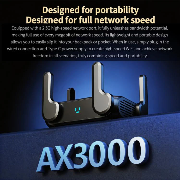 COMFAST CF-WR632AX 3000Mbps WiFi 6 Mesh WIFI Gigabit Router 2.4G/5.8GHz Dual-Band Wireless Signal Amplifier With 2.5G WAN/LAN Port, USB 3.0(AU Plug) - Image 3