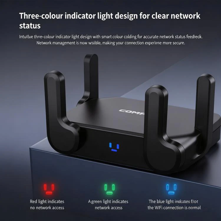 COMFAST CF-WR632AX 3000Mbps WiFi 6 Mesh WIFI Gigabit Router 2.4G/5.8GHz Dual-Band Wireless Signal Amplifier With 2.5G WAN/LAN Port, USB 3.0(UK Plug) - Image 13
