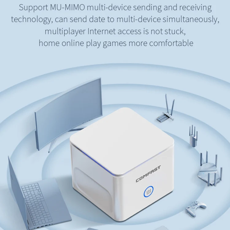 COMFAST CF-WR651AC AC1200 Mesh Wireless Router 2.4G&5G Wi-Fi Repeater Amplifier - Image 10