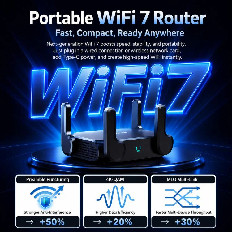 COMFAST CF-WR672BE Wi-Fi 7 BE3600 Wireless Router Dual 2.5G WAN/LAN Ports AU Plug - Image 3