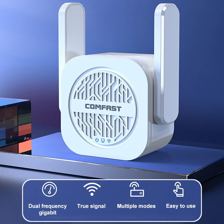 COMFAST CF-WR765AC 1200Mbps Dual Band Wireless Repeater Amplifier with External Antenna - Image 2