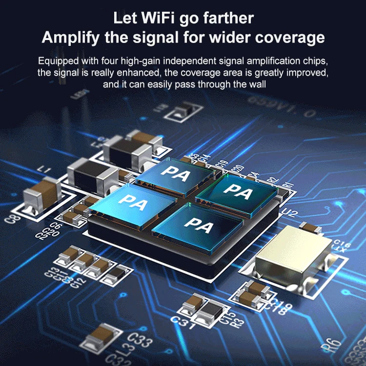 COMFAST CF-WR765AC 1200Mbps Dual Band Wireless Repeater Amplifier with External Antenna - Image 3