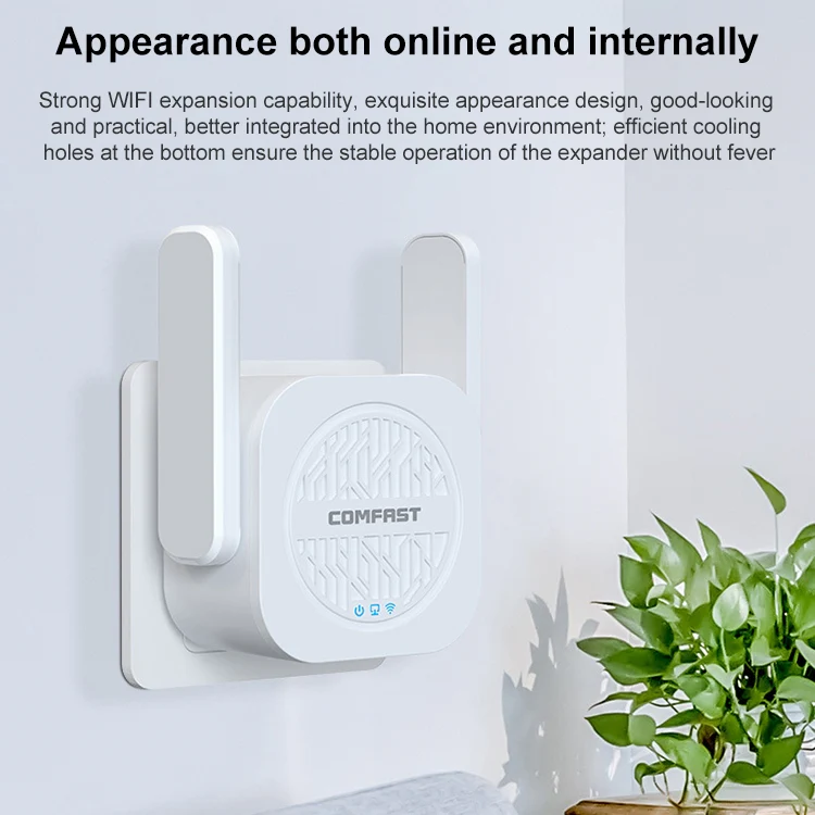 COMFAST CF-WR765AC 1200Mbps Dual Band Wireless Repeater Amplifier with External Antenna - Image 8