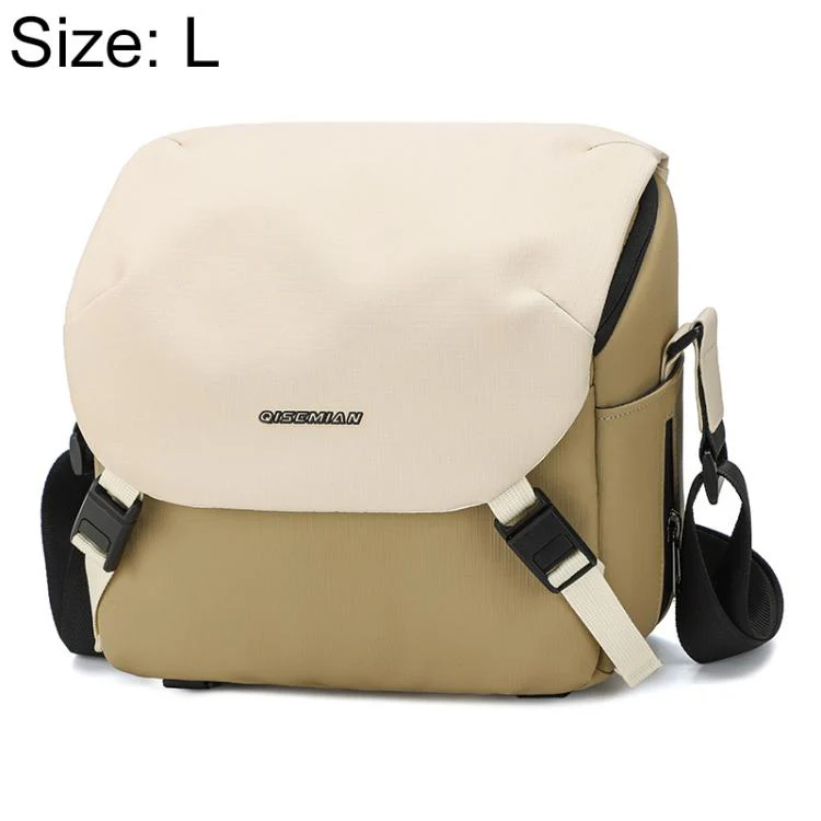 Contrast Color Crossbody Shoulder DSLR Camera Bag, Size:26 x 24 x 11cm L(Green)