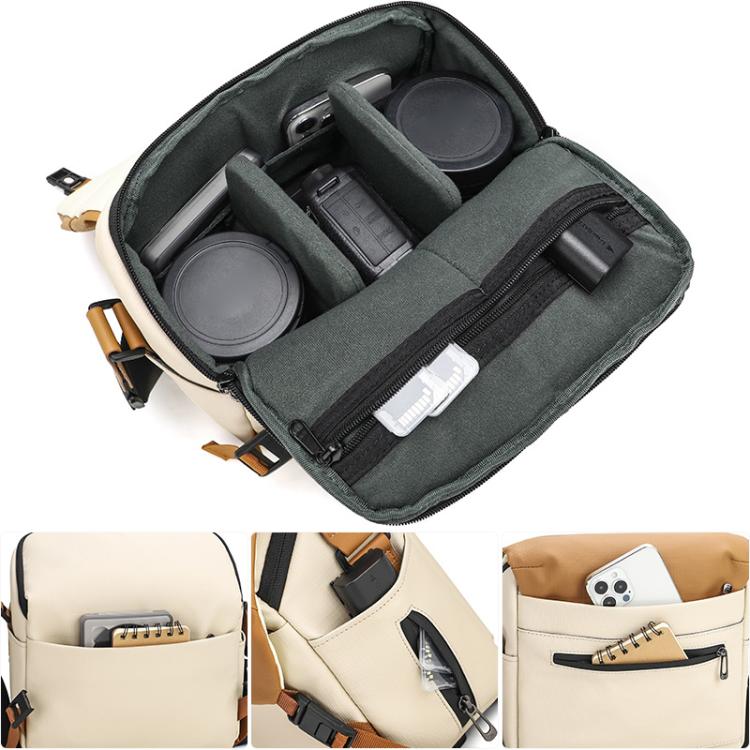 Contrast Color Crossbody Shoulder DSLR Camera Bag, Size:26 x 24 x 11cm L(Green) - Image 5