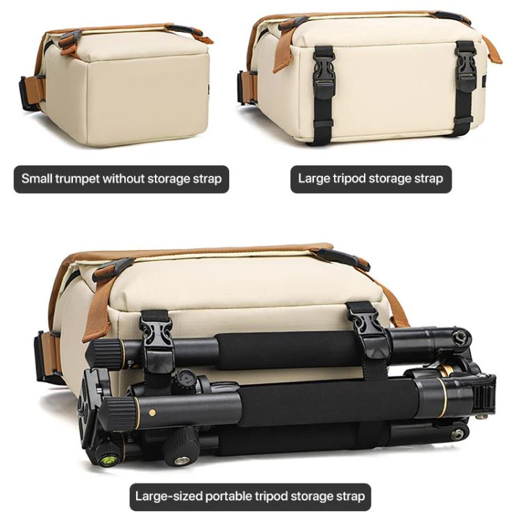 Contrast Color Crossbody Shoulder DSLR Camera Bag, Size:26 x 24 x 11cm L(Green) - Image 9