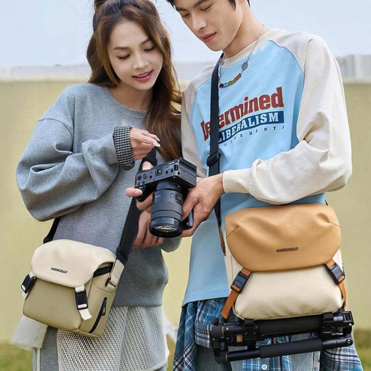 Contrast Color Crossbody Shoulder DSLR Camera Bag, Size:26 x 24 x 11cm L(Orange) - Image 13