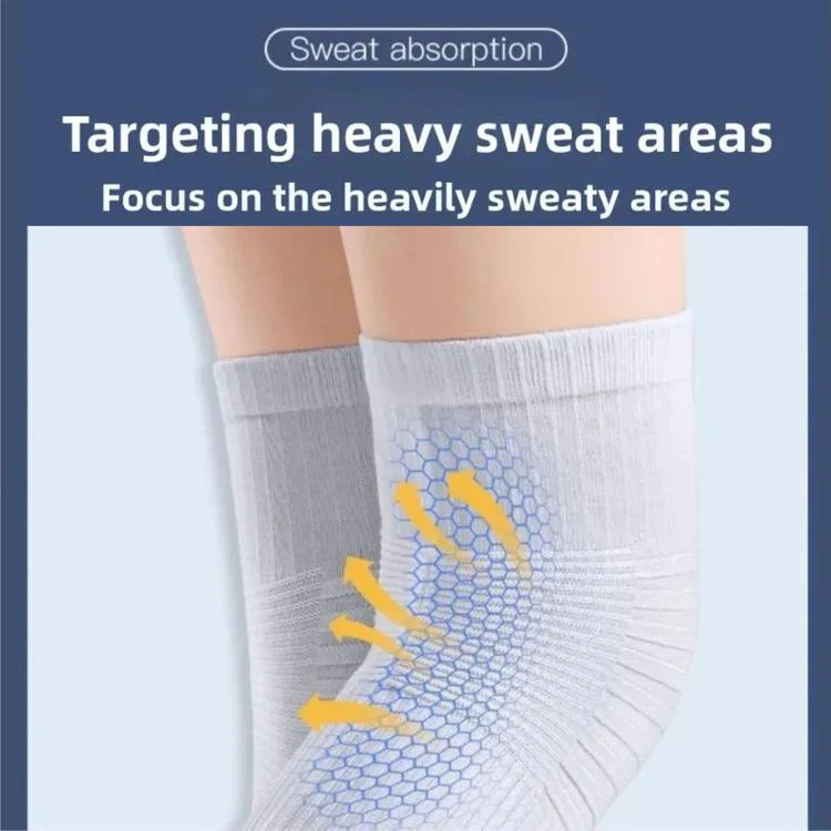 Cotton Knee Pads Breathable Cool Comfortable Non-Slip Thin Summer Knee Pads, Size: L(Short 20cm Blue) - Image 7