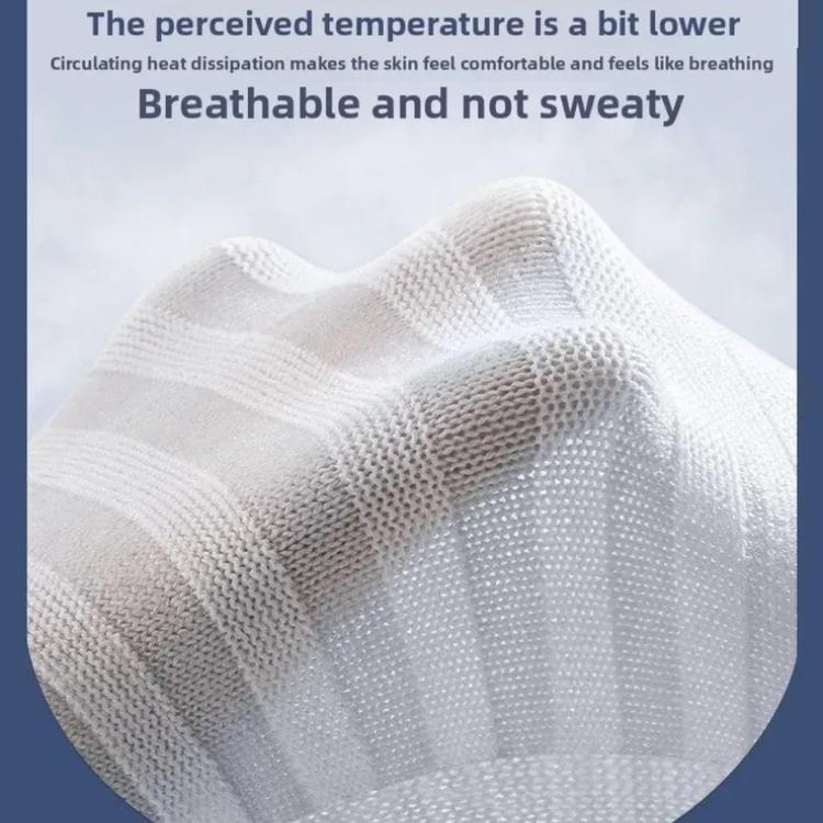 Cotton Knee Pads Breathable Cool Comfortable Non-Slip Thin Summer Knee Pads, Size: M(Short 20cm Blue) - Image 9