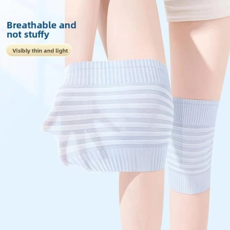 Cotton Knee Pads Breathable Cool Comfortable Non-Slip Thin Summer Knee Pads, Size: XL(Long 28cm Black) - Image 5
